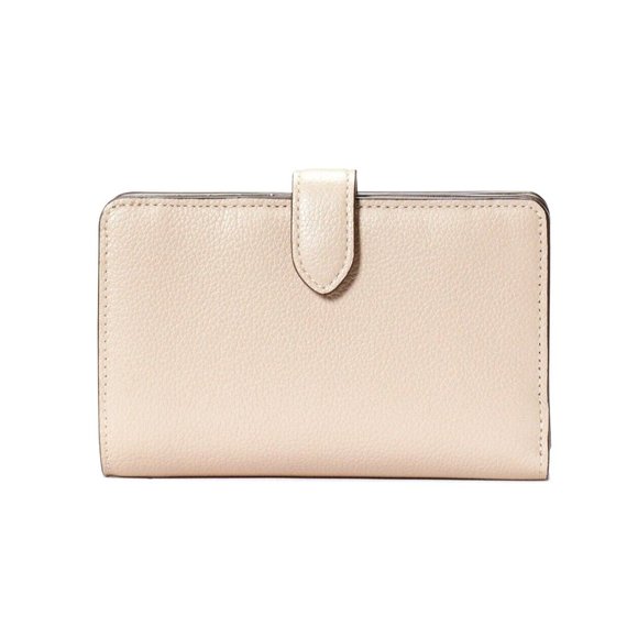 New Kate Spade Elsie Medium Compact Bifold Wallet Leather Warm Beige - Picture 3 of 3